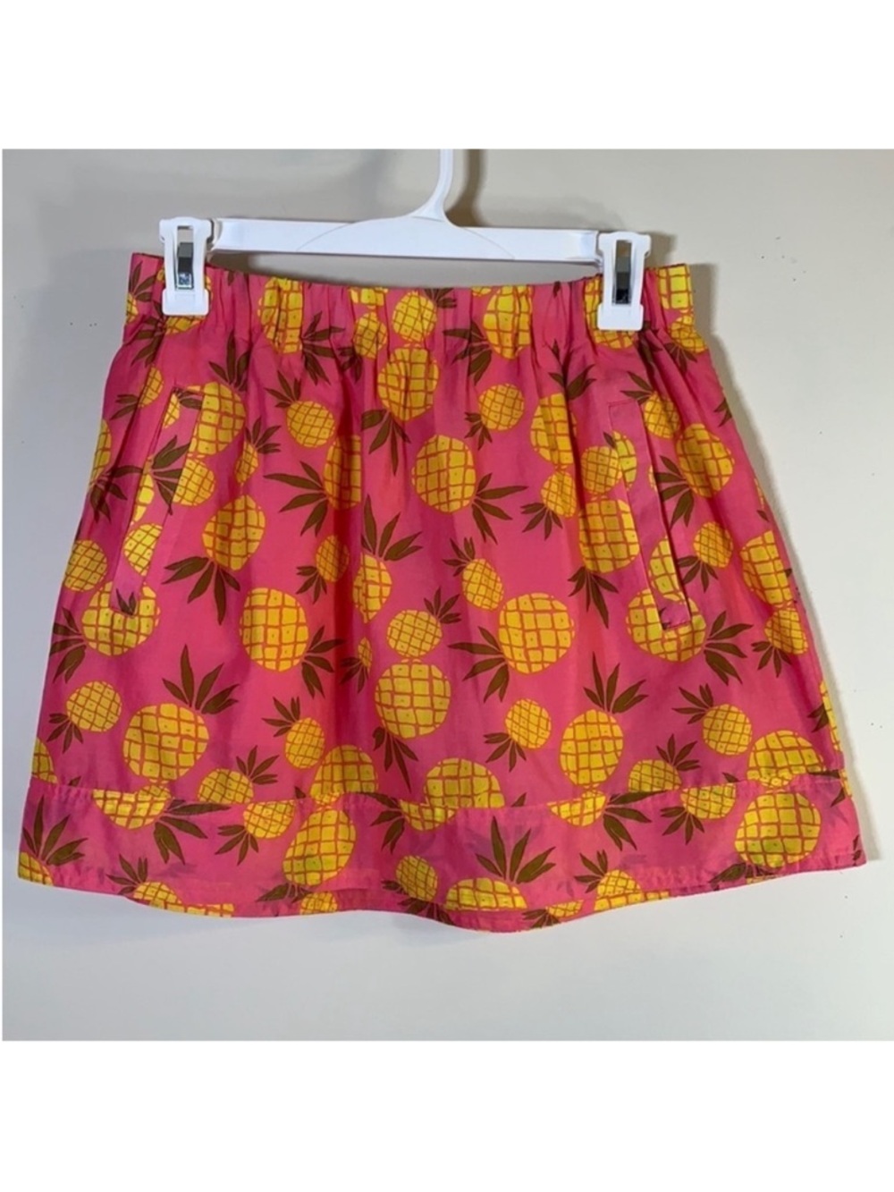 NEW! J. Crew Pineapple Print Pocket Mini Skirt. XS.
